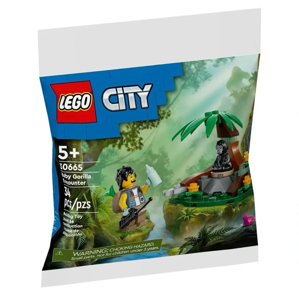 LEGO City Baby Gorilla Encounter Adventure Set 30665 - 34 Pieces Ages 5+